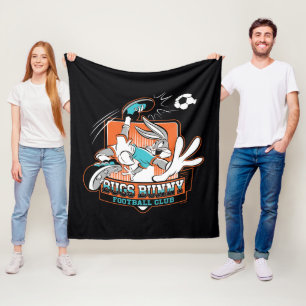 BUGS BUNNY™ フットボールクラブ バッジ フリースブランケット