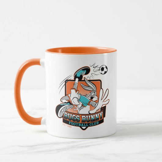 BUGS BUNNY™ フットボールクラブ バッジ マグカップ (左)