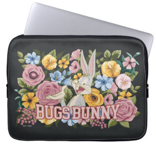 BUGS BUNNY™ フラワーステッチグラフィック ラップトップスリーブ