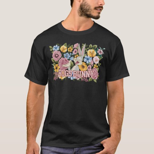 BUGS BUNNY™ フラワーステッチグラフィック Tシャツ (正面)