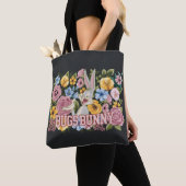 BUGS BUNNY™ フローラル刺繍グラフィック トートバッグ (クローズアップ)