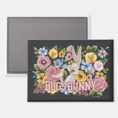 BUGS BUNNY™ フローラル刺繍グラフィック マグネット (正面/裏面)