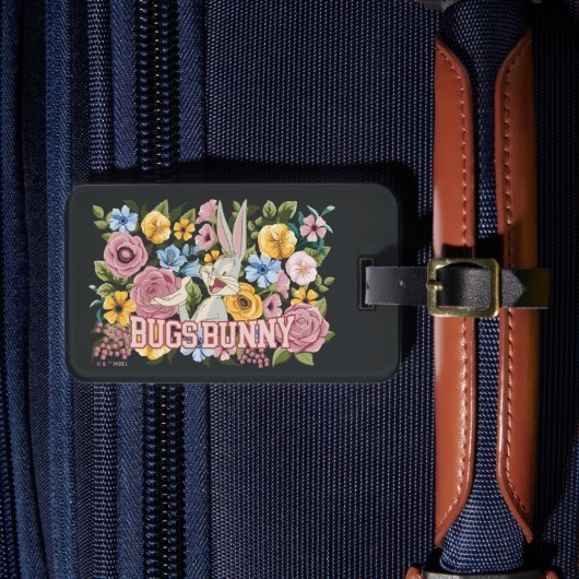 BUGS BUNNY™ フローラル刺繍グラフィック ラゲッジタグ (正面インサイチュ4)