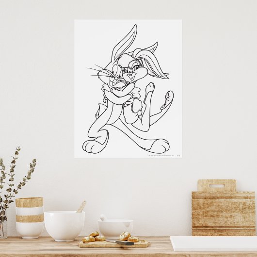 BUGS BUNNY™ and Lola Bunny ポスター (キッチン)