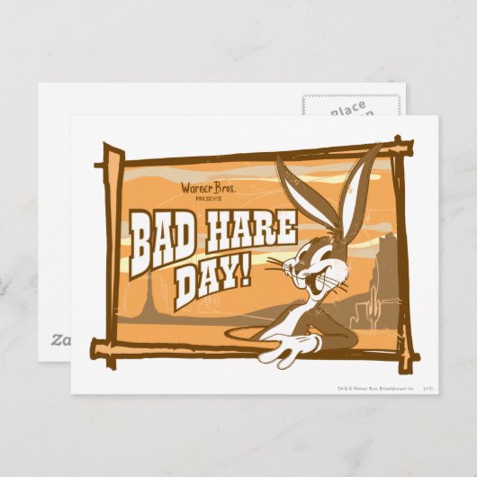BUGS BUNNY™ Bad Hare Day! ポストカード (正面/裏面)