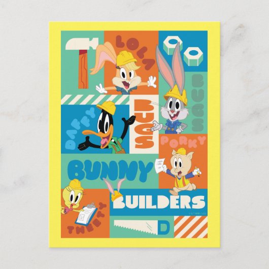 BUGS BUNNY BUILDERS™|キャラクターグリッドパターン ポストカード (正面)