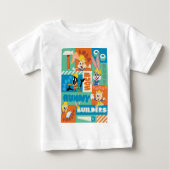 BUGS BUNNY BUILDERS™|キャラクター格子柄 ベビーTシャツ (正面)