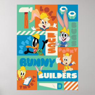 BUGS BUNNY BUILDERS™ キャラクター格子柄 ポスター