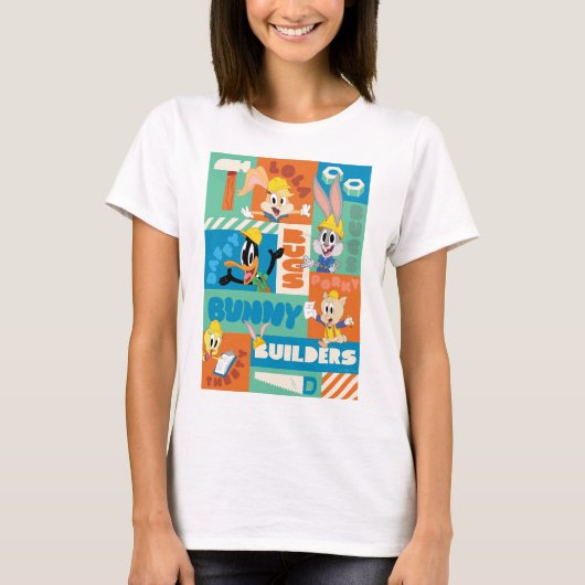 BUGS BUNNY BUILDERS™|キャラクター格子柄 Tシャツ (正面)