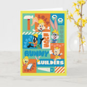 BUGS BUNNY BUILDERS™|キャラクター格子模様 カード (黄色い花)