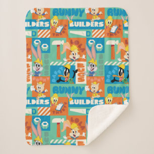 BUGS BUNNY BUILDERS™ キャラクター格子模様 シェルパブランケット