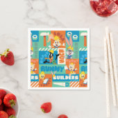 BUGS BUNNY BUILDERS™|キャラクター格子模様 スタンダードカクテルナプキン (インサイチュ)