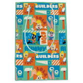 BUGS BUNNY BUILDERS™|キャラクター格子模様 ミディアムペーパーバッグ (正面)