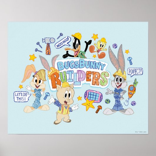 BUGS BUNNY BUILDERS™| グループスケッチアート ポスター (正面)