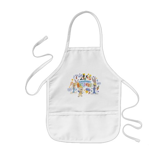 BUGS BUNNY BUILDERS™| グループスケッチアート 子供用エプロン (正面)