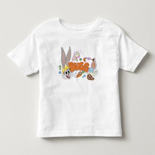 BUGS BUNNY BUILDERS™| バニーさんのスケッチアート トドラーTシャツ (正面)
