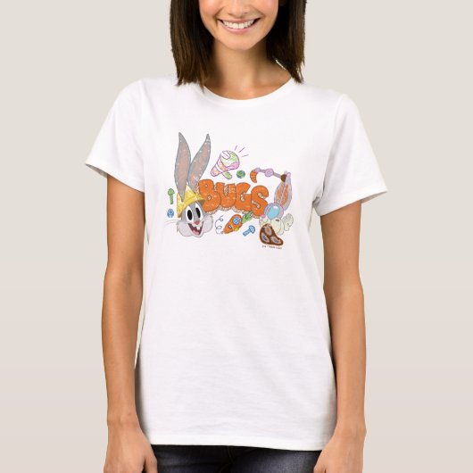 BUGS BUNNY BUILDERS™| バニーさんのスケッチアート Tシャツ (正面)
