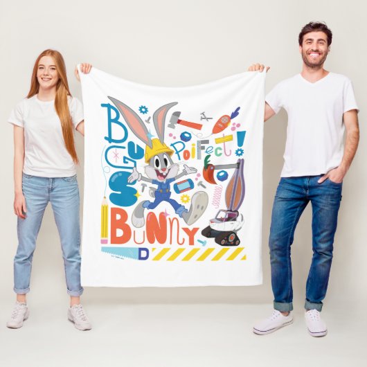 BUGS BUNNY BUILDERS™| バニーバグズ™ の仕事道具 フリースブランケット (インサイチュ)
