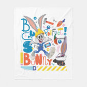 BUGS BUNNY BUILDERS™| バニーバグズ™ の仕事道具 フリースブランケット (正面)