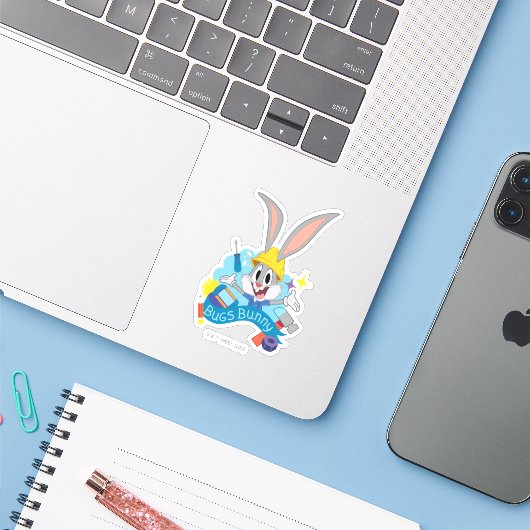 BUGS BUNNY BUILDERS™| バニーバグズ™ キャラクターアート シール (ノートパソコンとiPhone)