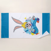 BUGS BUNNY BUILDERS™| バニーバグズ™ キャラクターアート ビーチタオル (正面)