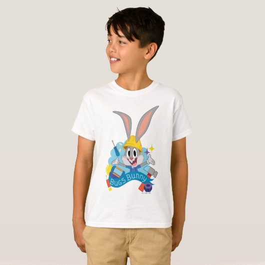 BUGS BUNNY BUILDERS™| バニーバグズ™ キャラクターアート Tシャツ (正面フル)
