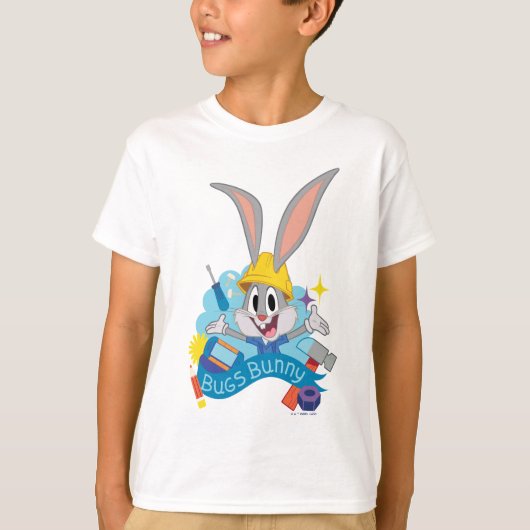 BUGS BUNNY BUILDERS™| バニーバグズ™ キャラクターアート Tシャツ (正面)
