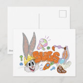 BUGS BUNNY BUILDERS™| バニーバグズ™ スケッチアート ポストカード (正面/裏面)