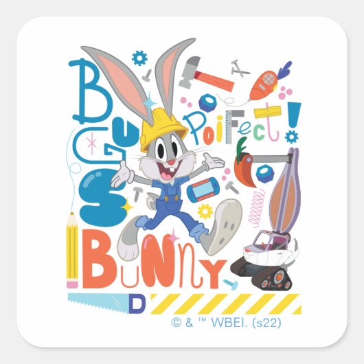 BUGS BUNNY BUILDERS™| バニーバグズ™ 作業道具 スクエアシール (正面)