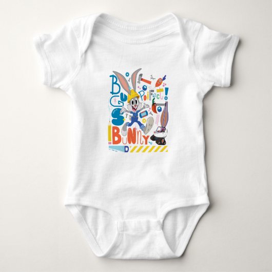 BUGS BUNNY BUILDERS™| バニーバスターズ™ 仕事道具 ベビーボディスーツ (正面)