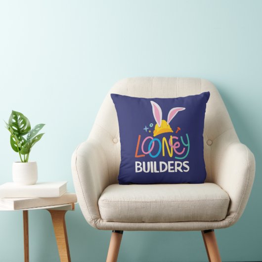 BUGS BUNNY BUILDERS™| ヘルメット積み重ねロゴ クッション (椅子)