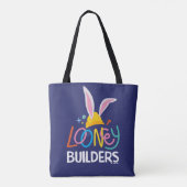 BUGS BUNNY BUILDERS™| ヘルメット積み重ねロゴ トートバッグ (裏面)