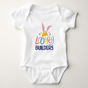 BUGS BUNNY BUILDERS™ ヘルメット積み重ねロゴ ベビーボディスーツ