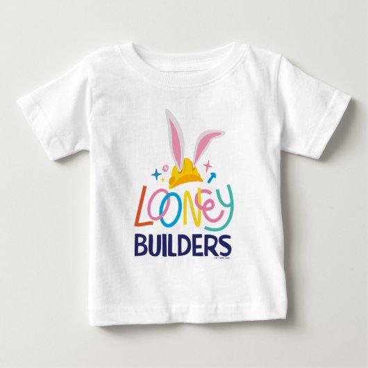 BUGS BUNNY BUILDERS™| ヘルメット積み重ねロゴ ベビーTシャツ (正面)