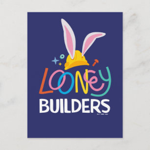 BUGS BUNNY BUILDERS™  ヘルメット積み重ねロゴ ポストカード