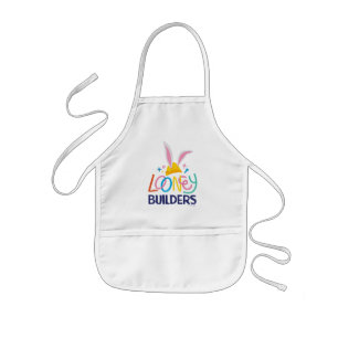 BUGS BUNNY BUILDERS™ ヘルメット積み重ねロゴ 子供用エプロン