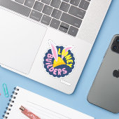 BUGS BUNNY BUILDERS™| ヘルメット スカラップロゴ シール (ノートパソコンとiPhone)