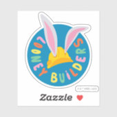 BUGS BUNNY BUILDERS™| ヘルメット 円形ロゴ シール (シート)