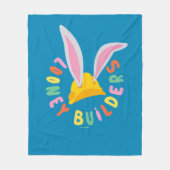 BUGS BUNNY BUILDERS™| ヘルメット 円形ロゴ フリースブランケット (正面)
