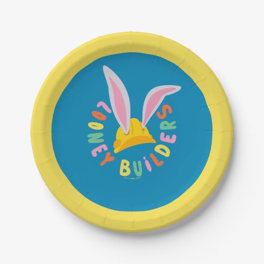 BUGS BUNNY BUILDERS™| ヘルメット 円形ロゴ ペーパープレート (正面)
