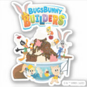 BUGS BUNNY BUILDERS™| ルーニー・ビルダーズのアイスクリーム シール (正面)