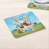 BUGS BUNNY BUILDERS™| ルーニー・ビルダーズのアイスクリーム スクエアペーパーコースター (アングル)