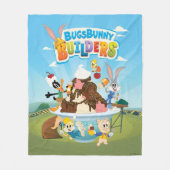 BUGS BUNNY BUILDERS™| ルーニー・ビルダーズのアイスクリーム フリースブランケット (正面)