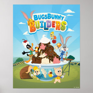 BUGS BUNNY BUILDERS™ ルーニー・ビルダーズのアイスクリーム ポスター