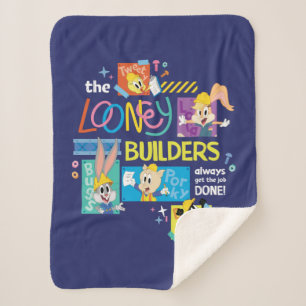 BUGS BUNNY BUILDERS™ ルーニー・ビルダーズコラージュ シェルパブランケット