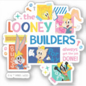 BUGS BUNNY BUILDERS™| ルーニー・ビルダーズコラージュ シール (正面)