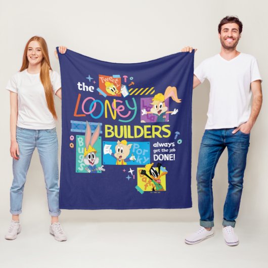BUGS BUNNY BUILDERS™| ルーニー・ビルダーズコラージュ フリースブランケット (インサイチュ)