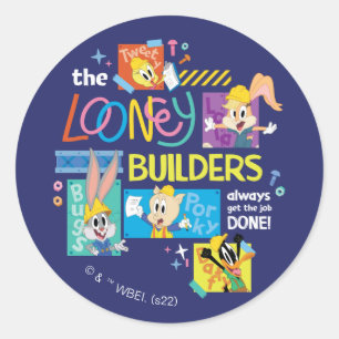 BUGS BUNNY BUILDERS™  ルーニー・ビルダーズコラージュ ラウンドシール
