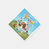 BUGS BUNNY BUILDERS™| ルーニー・ビルダーズ アイスクリーム スタンダードカクテルナプキン (角)