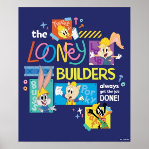 BUGS BUNNY BUILDERS™ ルーニー・ビルダーズ・コラージュ ポスター